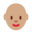 woman, medium skin tone, bald